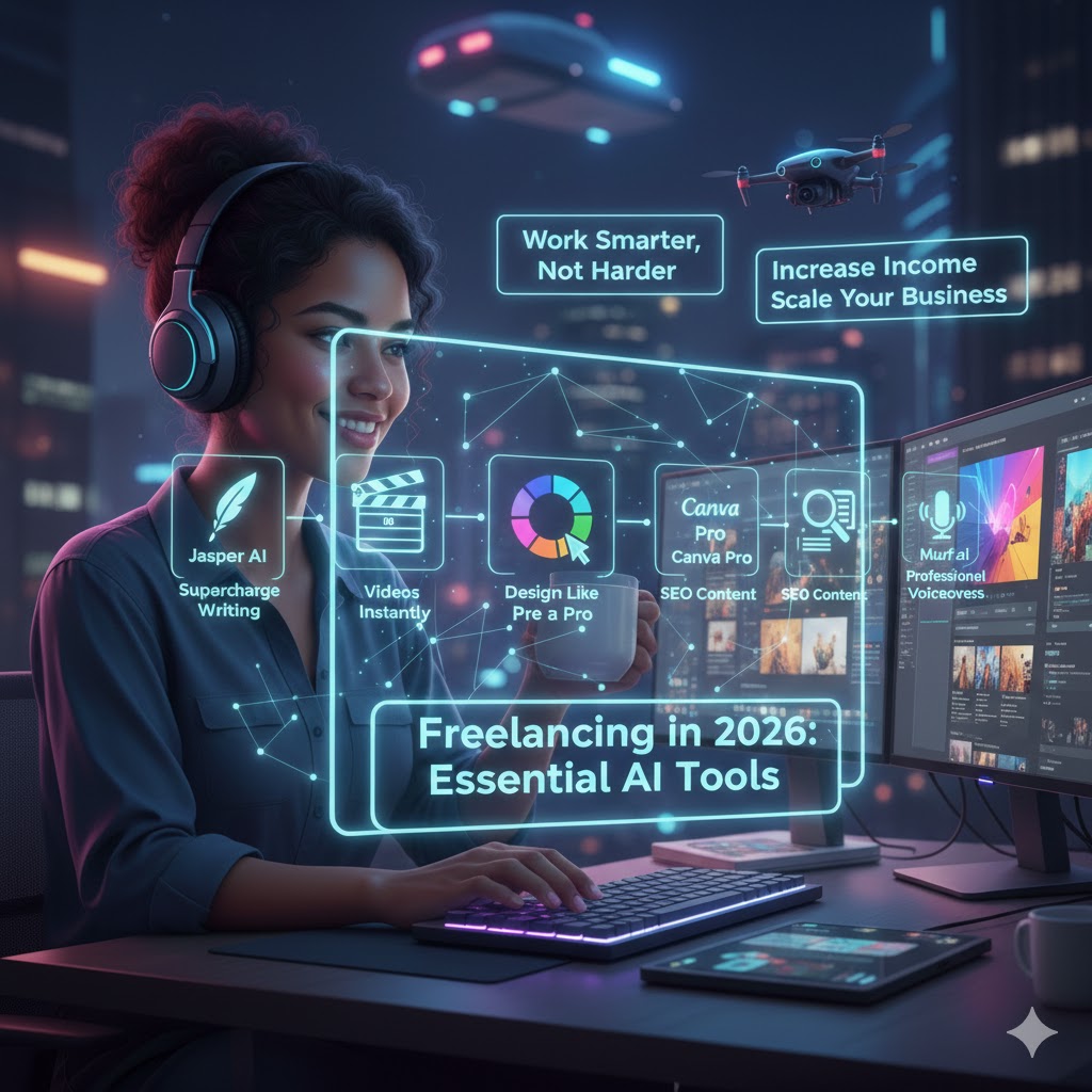 Freelancing in 2026: Essential AI tools for high-quality content creation and business scaling.